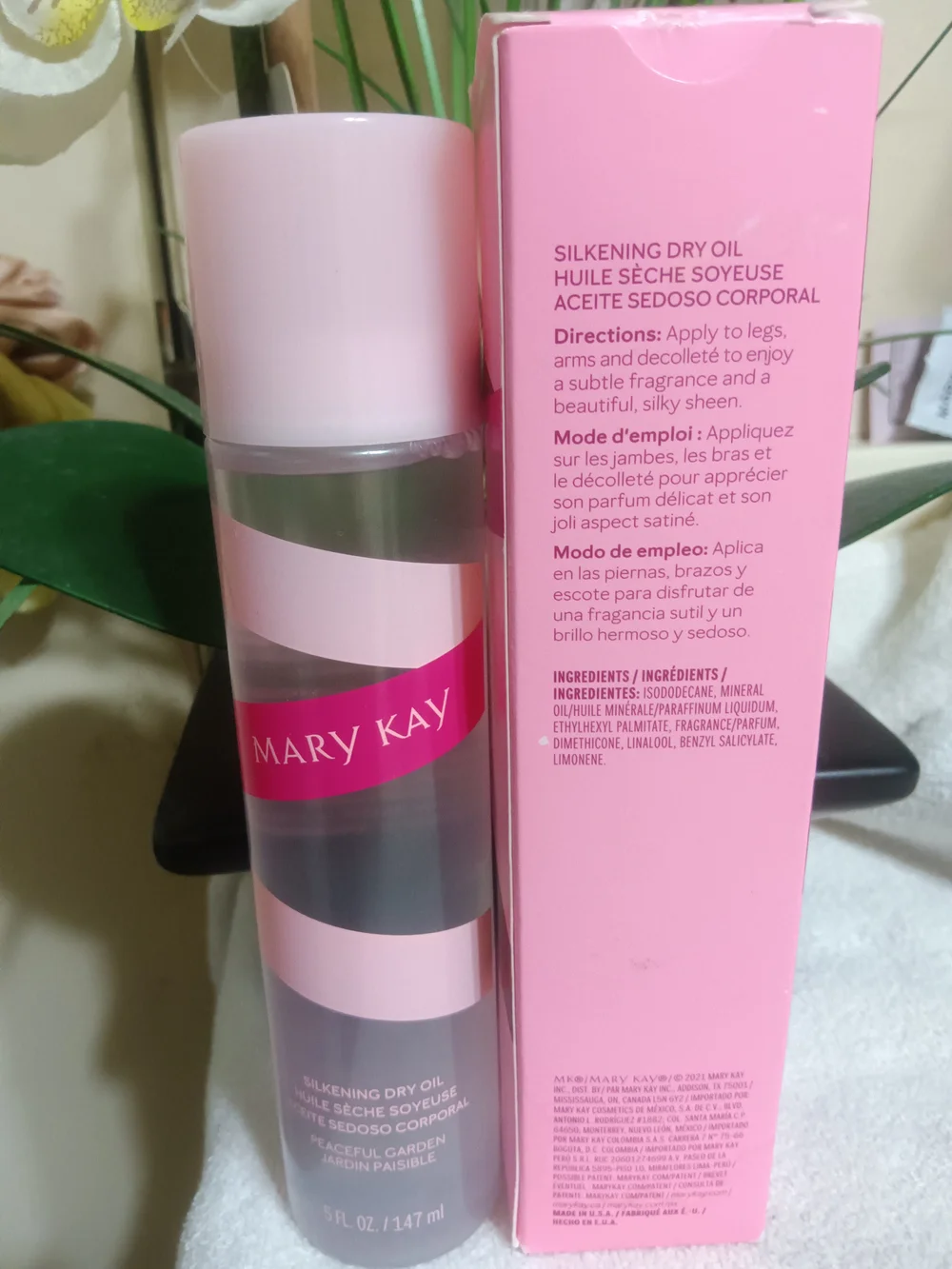 Mary Kay Silkening Dry Oil Spray - Pink